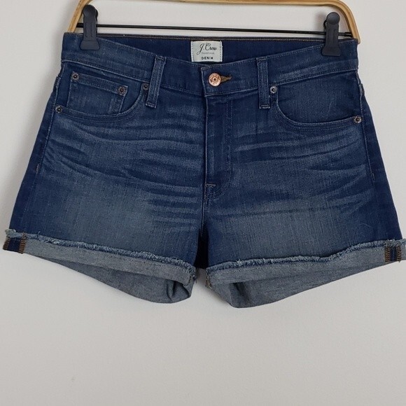 J.Crew denim jean cut off short Size 27 - Picture 2 of 7